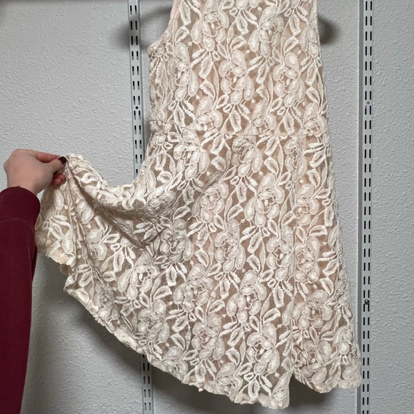 Free People Nude Lace Dress - Picture 2 of 3